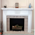 white wood fireplace mantel/fireplace surrounds (without fireplace insert)